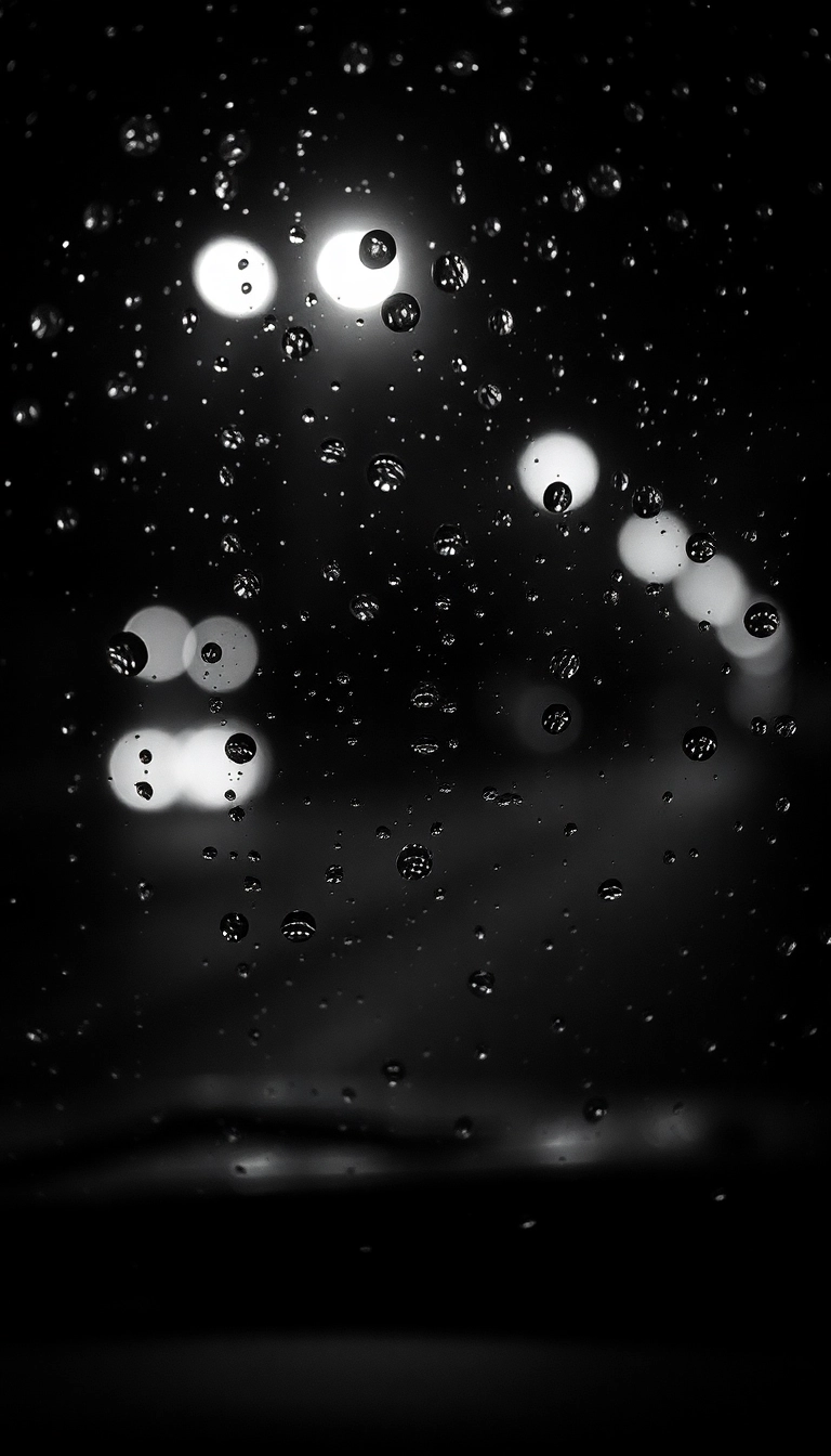 HD iPhone Night Car Rain Sophisticated Wallpaper Copyright-Free Stock Photo